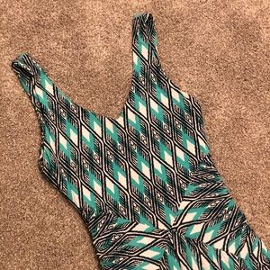 Tribal Print Maxi Dress